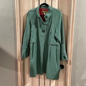 Aunt Wanda Green Herringbone jacket